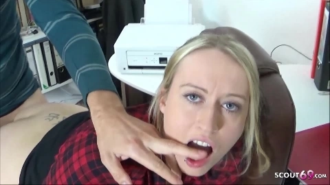 German College Teen Seduce to Fuck in Office by Boss at