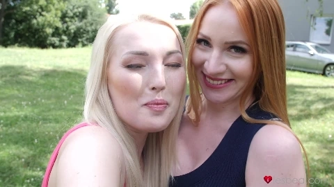 Kiara L & Lovita F Blonde & Redhead Lesbians Fuck