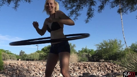 Hula Hooping Teen Girl Sucks Dick In - Jamie Stone