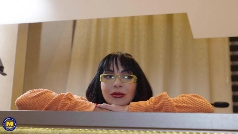 Naughty MILF Jordan Perry cosplayed as Velma for her stepson - Jordan Perry