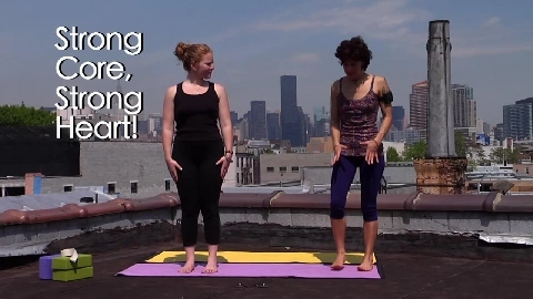 Naked Yoga on Rooftop 3- Strong Core, - NakedYogaSchool