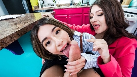 Parker needs his cock sucked by Camila Cream